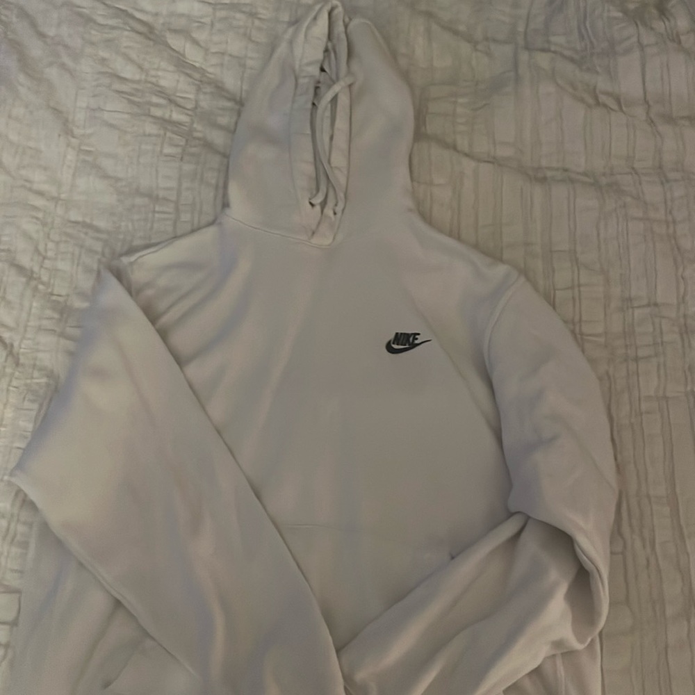 White Nike sweatshirt